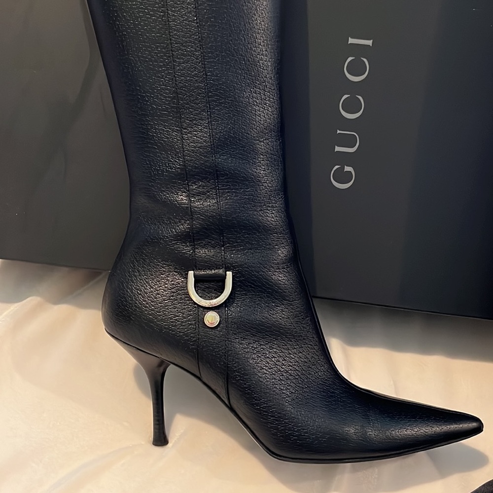 GUCCI BOOTS. Box, bag, receipt